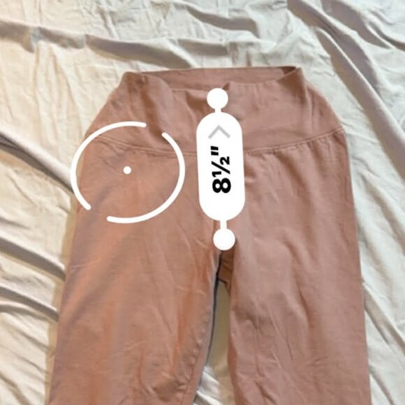 Simply Vera Wang brand Fashion Leggings- Cotton Stretch- Mauve/White SIZE MEDIUM - Picture 7 of 10